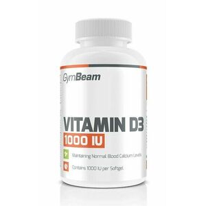 Vitamin D3 1 000 IU - GymBeam 60 kaps. obraz