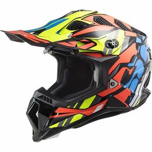 Motokrosová helma LS2 MX700 Subverter Rascal Gloss Black Fluo Orange XL (61-62) obraz