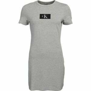 Calvin Klein ´96 LOUNGE-S/S DRESS Dámské šaty, šedá, velikost obraz