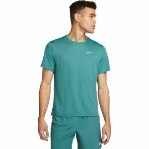Nike DRI-FIT MILER Pánské tréninkové tričko, tyrkysová, velikost obraz