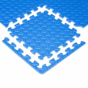 Puzzle podložka inSPORTline Famkin (12 dlaždic, 18 okrajů) modrá obraz