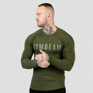 Tričko s dlouhým rukávem FIT Military Green XL - GymBeam obraz