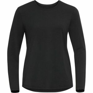 Odlo T-SHIRT CREW NECK L/S HALDEN Dámské triko s dlouhým rukávem, černá, velikost obraz