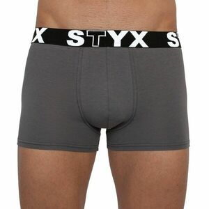 Styx MEN'S BOXERS SPORTS RUBBER Pánské boxerky, tmavě šedá, velikost obraz
