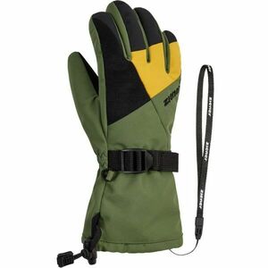 Ziener LANI GTX JR Dětské lyžařské rukavice, tmavě zelená, velikost obraz