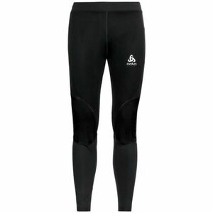 Odlo ZEROWEIGHT WARM Běžecké elastické kalhoty, černá, velikost obraz