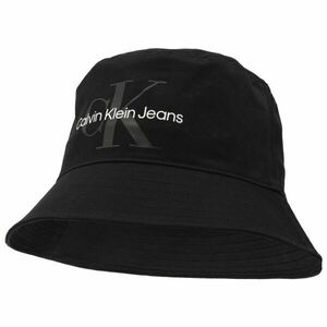 Calvin Klein MONOGRAM SOFT BUCKET HAT Unisexový klobouk, černá, velikost obraz