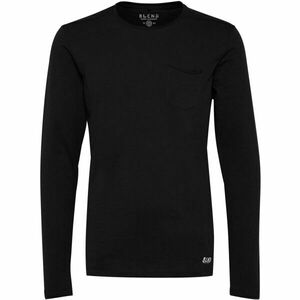 BLEND T-SHIRT L/S Pánské triko s dlouhým rukávem, černá, velikost obraz