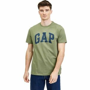 GAP BASIC LOGO Pánské tričko, khaki, velikost obraz