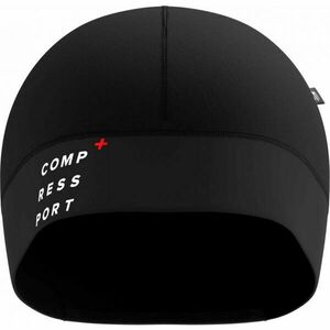 Compressport HURRICANE BEANIE Zateplená běžecká čepice, černá, velikost obraz