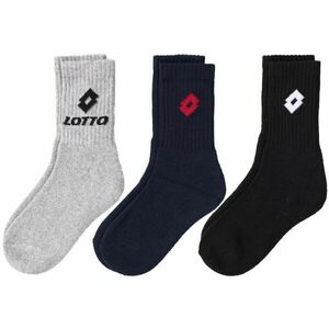 Lotto Q-TEEN 3P Dětské ponožky, černá, velikost obraz