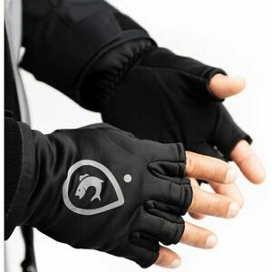 ADVENTER & FISHING WARMED GLOVES Pánské zateplené rukavice, černá, velikost obraz