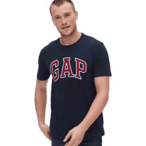 GAP BASIC ARCH Pánské tričko, tmavě modrá, velikost obraz