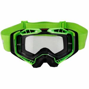 Motokrosové brýle LS2 Aura Black H-V Green čiré sklo obraz