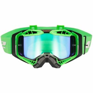 Motokrosové brýle LS2 Aura Pro Black H-V Green iridiové sklo obraz