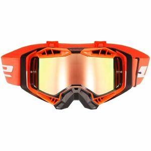 Motokrosové brýle LS2 Aura Pro Black Orange iridiové sklo obraz