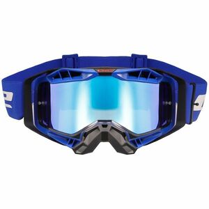 Motokrosové brýle LS2 Aura Pro Black Blue iridiové sklo obraz