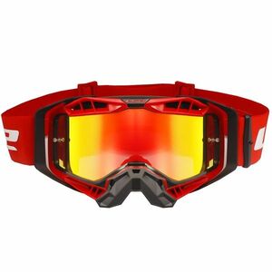 Motokrosové brýle LS2 Aura Pro Black Red iridiové sklo obraz