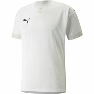Puma TEAM FINAL JERSEY TEE Pánské fotbalové triko, bílá, velikost obraz