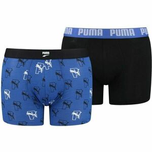 Puma MEN CAT AOP BOXER 2P Pánské boxerky, modrá, velikost obraz