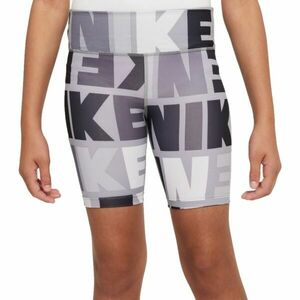Nike DRI-FIT ONE Dívčí elastické šortky, šedá, velikost obraz