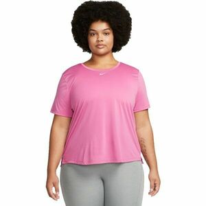 Nike ONE DRI-FIT Dámské sportovní tričko plus size, růžová, velikost obraz
