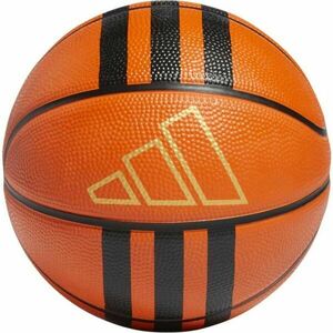 adidas 3S RUBBER MINI Mini basketbalový míč, hnědá, velikost obraz