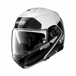 Moto helma Nolan N100-5 Plus Distinctive N-Com P/J Metal White 3XL (65) obraz
