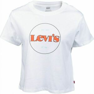 Levi's® GRAPHIC VARSITY TEE NEW CIRCLE Dámské tričko, bílá, velikost obraz