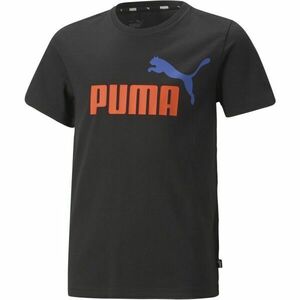 Puma ESSENTIALS+2 COL LOGO TEE Dětské triko, černá, velikost obraz