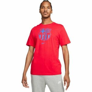 Nike FC BARCELONA CREST Pánské tričko, červená, velikost obraz