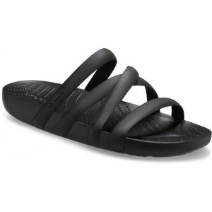 Crocs SPLASH STRAPPY Dámské pantofle, černá, velikost 38/39 obraz