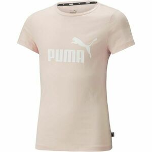 Puma ESSENTIALS LOGO TEE Dívčí triko, růžová, velikost obraz