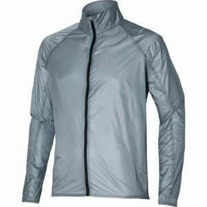 Mizuno AERO JACKET Pánská běžecká bunda, stříbrná, velikost obraz