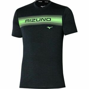 Mizuno CORE MIZUNO TEE Pánské běžecké tričko, černá, velikost obraz