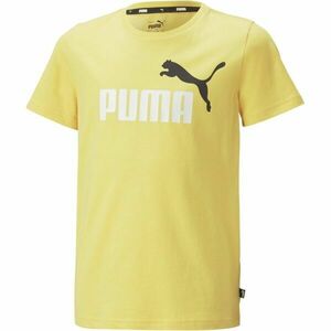 Puma ESSENTIALS+2 COL LOGO TEE Dětské triko, žlutá, velikost obraz