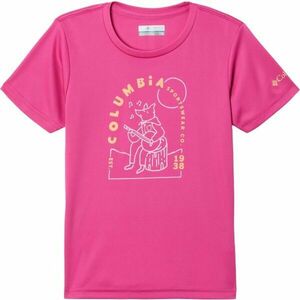 Columbia MIRROR CREEK SHORT SLEEVE GRAPHIC SHIRT Dívčí triko, růžová, velikost obraz