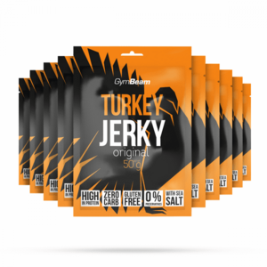 Sušené maso Turkey Jerky 10 x 50 g originál - GymBeam obraz