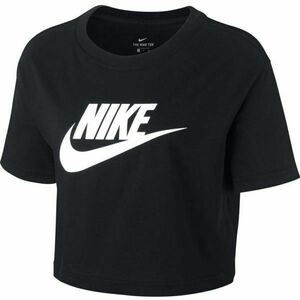 Nike SPORTSWEAR ESSENTIAL ICON FUTURA Dámské tričko, černá, velikost obraz
