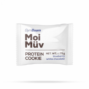 MoiMüv Protein Cookie 75 g borůvka bílá čokoláda - GymBeam obraz
