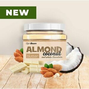 Almond Butter ochucené - GymBeam 340 g Coconut+White Chocolate obraz