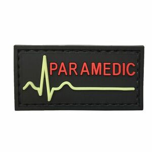 WARAGOD Nášivka 3D Paramedic černá 5x2.5cm obraz