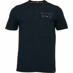 Tommy Hilfiger GRAPHIC S/S TEE Pánské tričko, tmavě modrá, velikost obraz