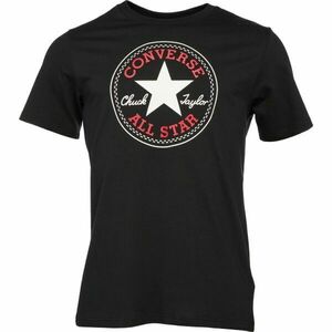 Converse STANDARD FIT CENTER FRONT CHUCK PATCH CORE TEE Unisexové tričko, černá, velikost obraz