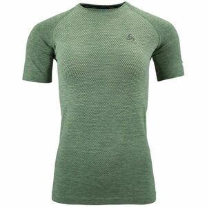 Odlo W CREW NECK S/S ESSENTIAL SEAMLESS Dámské běžecké tričko, zelená, velikost obraz