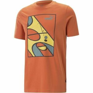 Puma GRAPHICS RUDAGON TEE Pánské triko, oranžová, velikost obraz