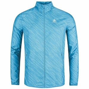 Odlo ESSENTIAL LIGHT PRINT Pánská běžecká bunda, modrá, velikost obraz