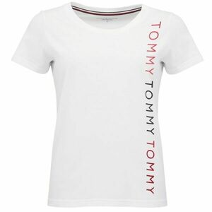 Tommy Hilfiger EMBROIDERY-SS TEE Dámské tričko, bílá, velikost obraz