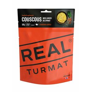 Dehydrované jídlo Kuskus s čočkou a špenátem Real Turmat® (Barva: Oranžová) obraz