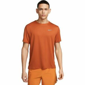 Nike DRI-FIT MILER Pánské tréninkové tričko, oranžová, velikost obraz